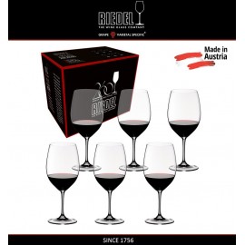 Набор бокалов для красных вин Cabernet, 6 шт, 670 мл, машинная выдувка, VINUM, RIEDEL Набор бокалов для красных вин Cabernet, 6 шт, 670 мл, машинная выдувка, VINUM, RIEDEL