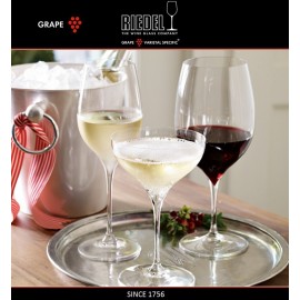 Бокалы для белых вин Riesling и Sauvignon Blanc, 2 шт, объем 350 мл, ручная выдувка, GRAPE, RIEDEL