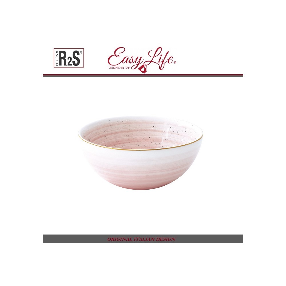 Миска порционная ARTESANAL, бело-розовый, 12 см, Easy Life