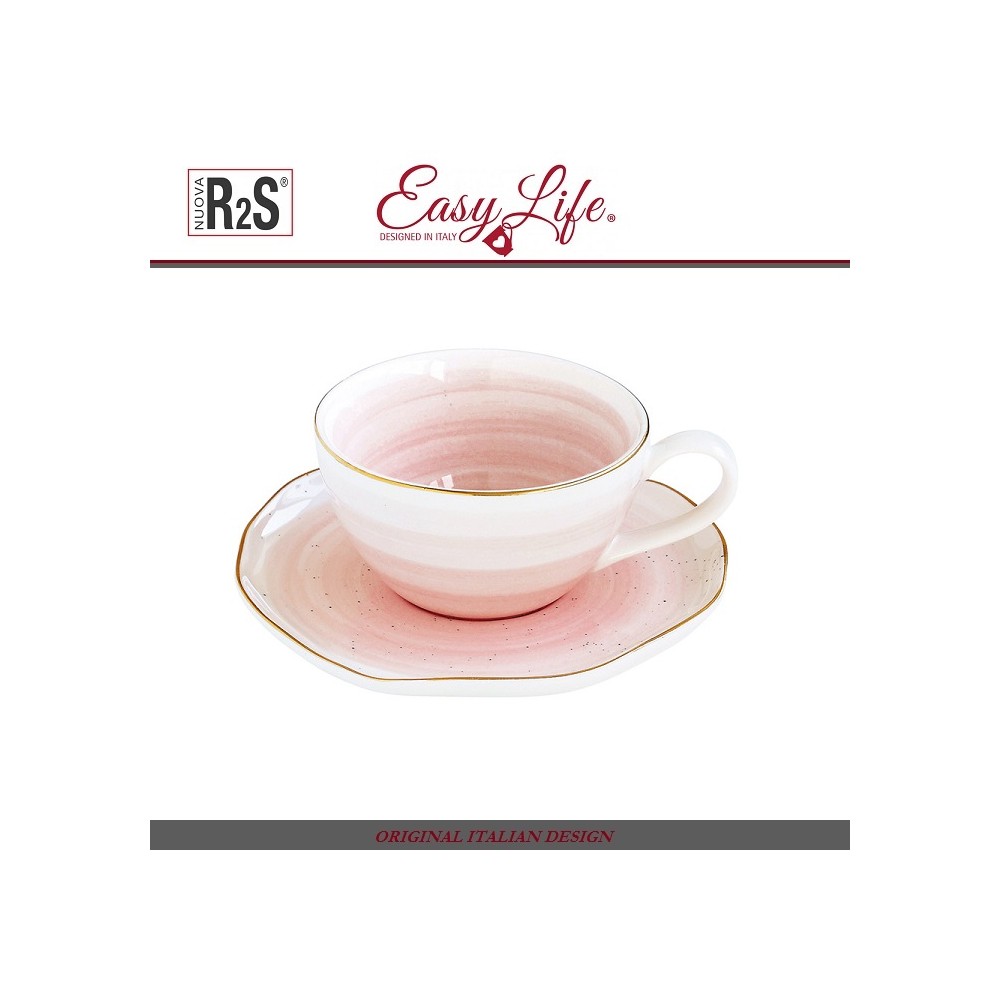 Кофейная пара ARTESANAL, бело-розовый, 120 мл, Easy Life