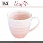 Кружка ARTESANAL, бело-розовый, 320 мл, Easy Life