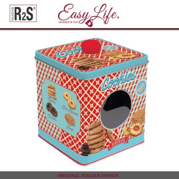 Банка для печенья с окошком, сталь, серия Kitchen Storage, Easy Life