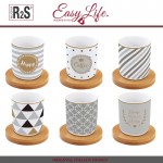 Набор CoffeeMANIA Happiness для эспрессо, 12 предметов на 6 персон, Easy Life