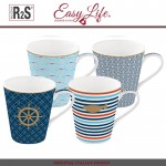 Набор кружек CoffeeMANIA SeaSide, 4 шт,  300 мл, Easy Life