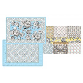 Набор плэйсматов под горячее, 4 шт, серия Live Colors Blue, Easy Life