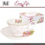 Пара чайная Damask Rose, 200 мл, костяной Easy Life