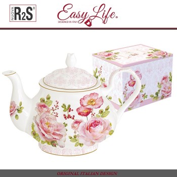 Заварочный чайник Damask Rose, 800 мл, костяной Easy Life