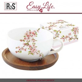 Чайная чашка SAKURA на подставке, 250 мл, Easy Life