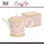 Заварочный чайник Majestic цвет розовый, 1 литр, фарфор, Easy Life