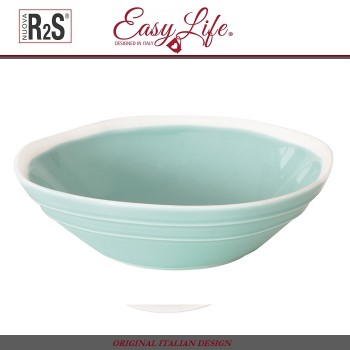Глубокая тарелка Abitare ментол, D 18 см, фарфор, Easy Life