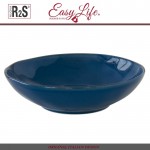 Глубокая тарелка Interiors синий, D 19 см, керамика, Easy Life