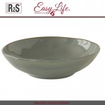 Глубокая тарелка Interiors серый, D 19 см, керамика, Easy Life