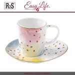Пара Colour Splash для кофе и чая, 250 мл, фарфор, Easy Life