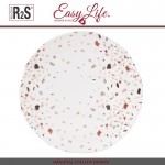 Обеденная тарелка Terrazzo, D 25.5 см, фарфор, Easy Life