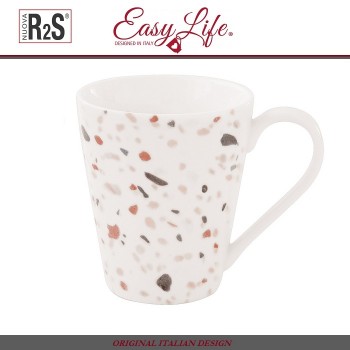 Кружка Terrazzo, 380 мл, фарфор, Easy Life