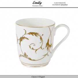 Кружка Elegy Gold, 300 мл, костяной Emily