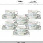 Комплект пар чайных Infanta, 12 предметов на 6 персон, костяной Emily