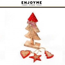 Декоративное деревянное украшение-фигура "Love Tree", 28 х 12 см, EnjoyMe