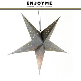 Подвесной декоративный светильник "Звезда" серебряная, 60 см, цоколь Е 14, EnjoyMe