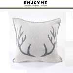 Подушка с новогодним орнаментом "Deer", 45 х 45 см, хлопок, EnjoyMe