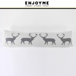 Подушка-валик с новогодним орнаментом "Deer", 80 х 20 см, хлопок, EnjoyMe
