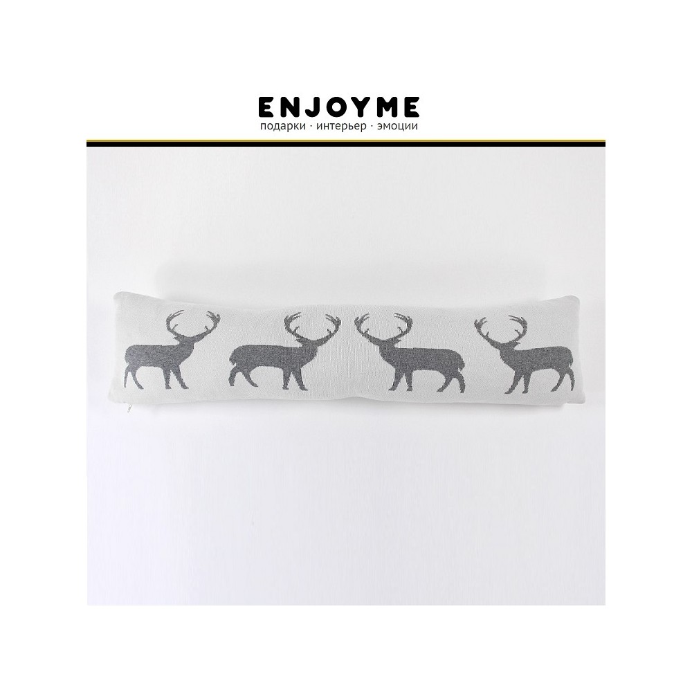 Подушка-валик с орнаментом deer, 20х80 см, EnjoyMe