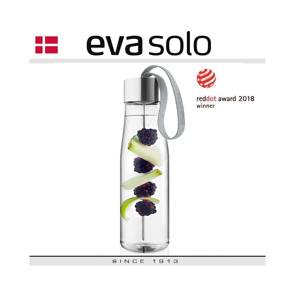 Бутылка My Flavour со съемной пикой для фруктов, 750 мл, серый, Eva Solo