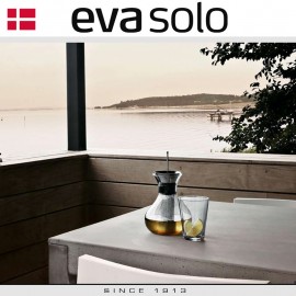Заварочный чайник Tea Maker стеклянный со стальным пресс-фильтром, 1 л, серый чехол, Eva Solo