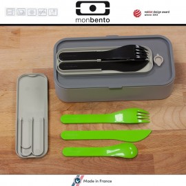 Набор из 3 столовых приборов MB Pocket Color черный, Monbento