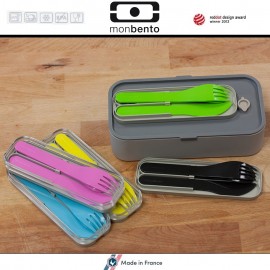 Набор из 3 столовых приборов MB Pocket Color черный, Monbento