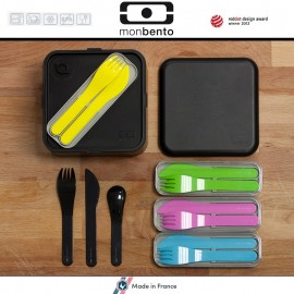 Набор из 3 столовых приборов MB Pocket Color голубой, Monbento