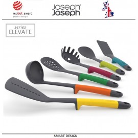 Набор кухонных инструментов Elevate Multicolor на вращающейся подставке Сrousel, 7 предметов, Joseph Joseph