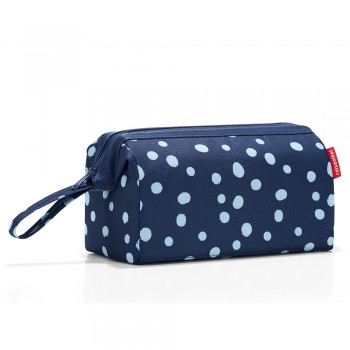 Косметичка travelcosmetic spots navy, L 26 см, W 13,5 см, H 18 см, Reisenthel