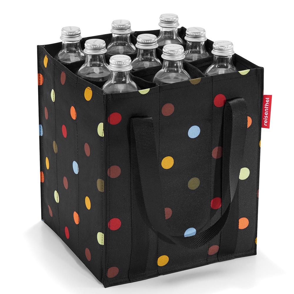 Сумка-органайзер для бутылок bottlebag dots, L 24 см, W 24 см, H 28 см, Reisenthel