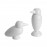 Набор для масла и уксуса birds, L 6,6 см, W 8,3 см, H 16,8 см, фарфор, PO: SELECTED