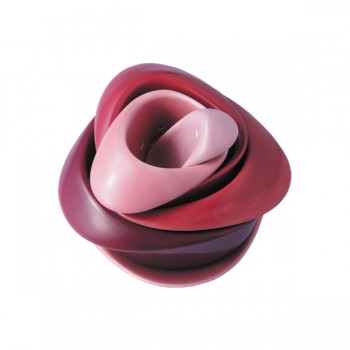 Набор чашек rose красный, L 14,5 см, W 13 см, H 11,4 см, PO: SELECTED