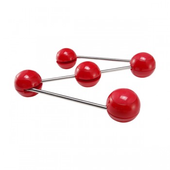 Подставка под горячее compound красная, L 3 см, W 3 см, H 16 см, PO: SELECTED