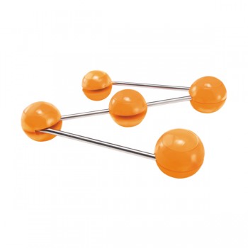 Подставка под горячее compound оранжевая, L 3 см, W 3 см, H 16 см, PO: SELECTED