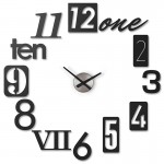 Часы настенные numbra черные, L 34 см, W 7,6 см, H 34 см, Umbra