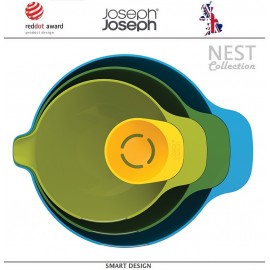 Набор Nest: 3 миски и отделитель белка, 4 предмета, Joseph Joseph