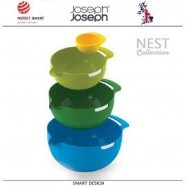 Набор Nest: 3 миски и отделитель белка, 4 предмета, Joseph Joseph