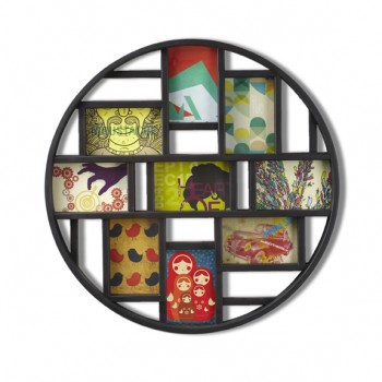 Панно для фотографий luna черное, L 58 см, W 4,5 см, H 58 см, Umbra