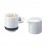 Сахарница и молочник 2-в-1 Ring, L 8 см, W 8 см, H 15,5 см, фарфор, PO: SELECTED