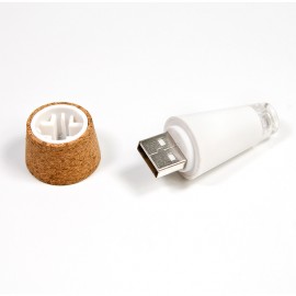 Светящаяся пробка bottle light, L 2,3 см, W 2,3 см, H 5 см, Suck UK
