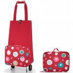 Сумка на колесиках foldabletrolley funky dots 2, L 29 см, W 27 см, H 66 см, Reisenthel