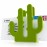 Держатель для салфеток и писем cactus зеленый, L 15,2 см, W 6 см, H 16,6 см, Suck Up