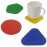 Набор подставок под стаканы shapes, L 3,7 см, W 14 см, H 0,9 см, J-Me