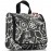 Сумка-органайзер toiletbag fleur black, L 23 см, W 10 см, H 20 см, Reisenthel