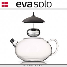 Дизайнерский заварочный чайник из выдувного стекла с механизмом заваривания, 1 л Eva Solo