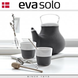 Дизайнерский заварочный My Big Tea фарфоровый чайник со съемным серым чехлом, 1.5 л, Eva Solo